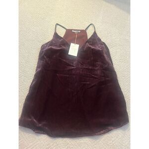 Tart Velvet Tank Top in Rich Burgundy